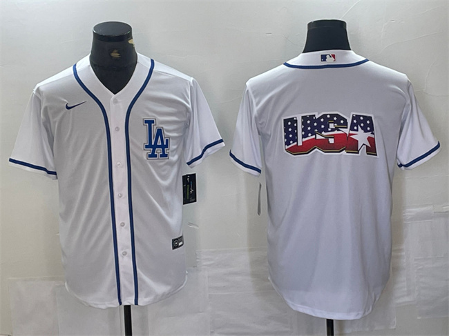 Men's Los Angeles Dodgers Team Big Logo White Cool Base Stitched Baseball Jersey Men's Los Angeles Dodgers Team Big Logo White Cool Base Stitched Baseball Jersey